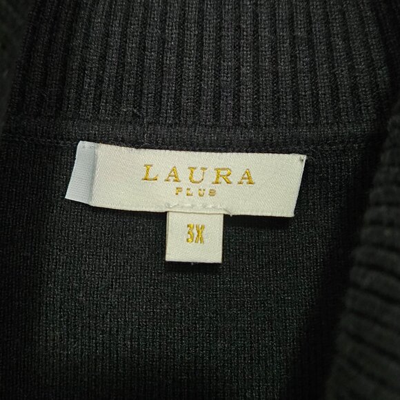 Laura Plus Color Block Knit Sweater Dress - Picture 4 of 5